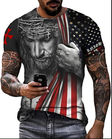 Short Sleeve Digital Printing Top 2023 Men Oem Odm Tops 3d Shirt Tees