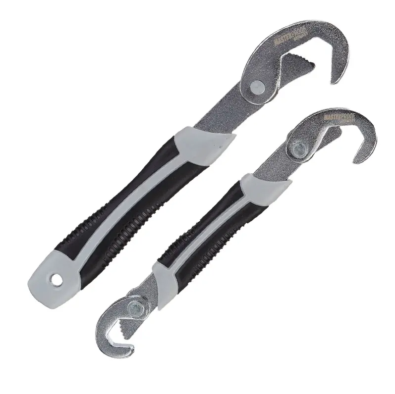 2 Pcs Universal Snap'N Grip Adjustable Wrench Spanner 9-32mm Quick Multi-function