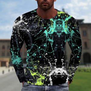 New Design Lightweight 100% Cotton Breathable Streetwear All-over Floral Print Relaxed Fit Long Sleeve Shirts For Men