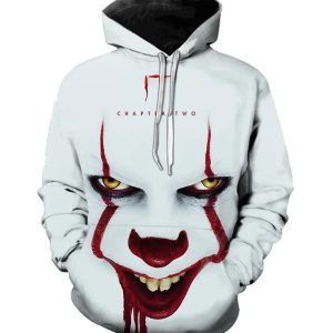 Men's Casual Realistic The Joker Graphic Novelty Hoodie Sweatshirt With Pocket Drawstring Hooded Pullovers Sweat Shirts For Men