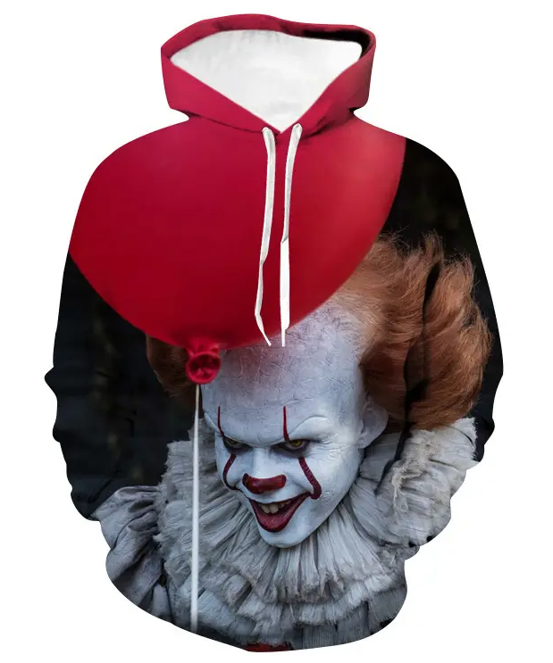 The Joker Printing Men Hoodie Pullover Autumn Winter Thin Teens Men Hoodies Sweatshirts