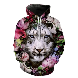 3D Digital Printing Breathable Running Wear Sweat Shirts Hoodies For Men