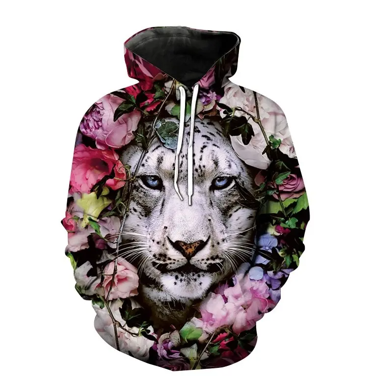 3D Digital Printing Breathable Running Wear Sweat Shirts Hoodies For Men