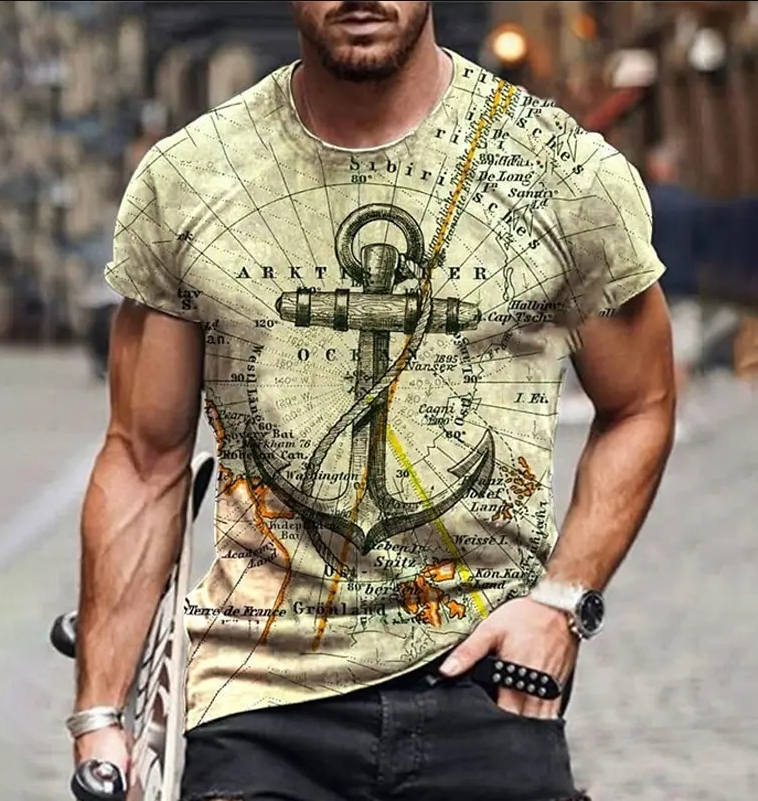 3D Printed Breathable Short Sleeve Men BACKWOODS Cigar O-neck Male men’s T-shirts street style