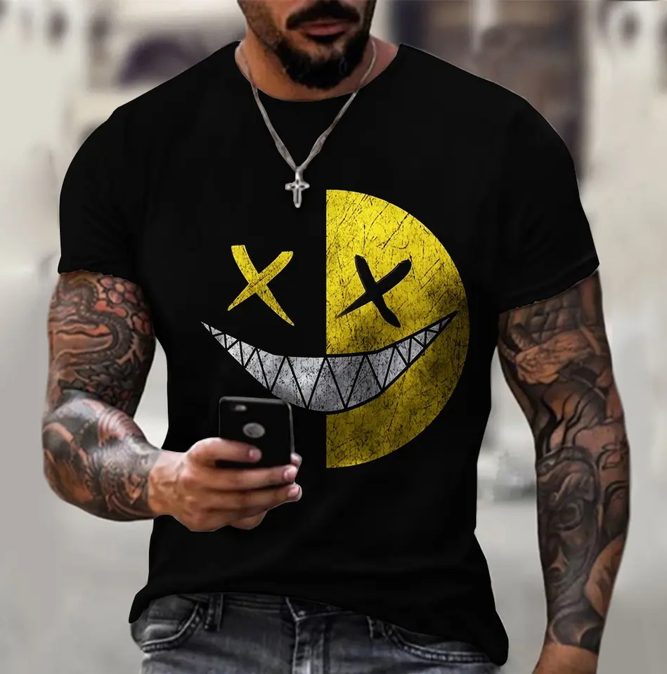 t shirt printing 3D Printed T Shirt Men BACKWOODS Cigar O-neck Male tshirt men's t-shirts