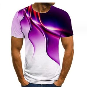 Sublimation T Shirts Short Sleeve Round Neck Men's Summer Digital Printing Vacation Men's Shirts