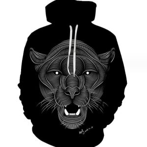 (Tiger 3D Printing)Hoodie Sweatshirt Men Women Pullover Hoody Tops Casual Sportswear Tops