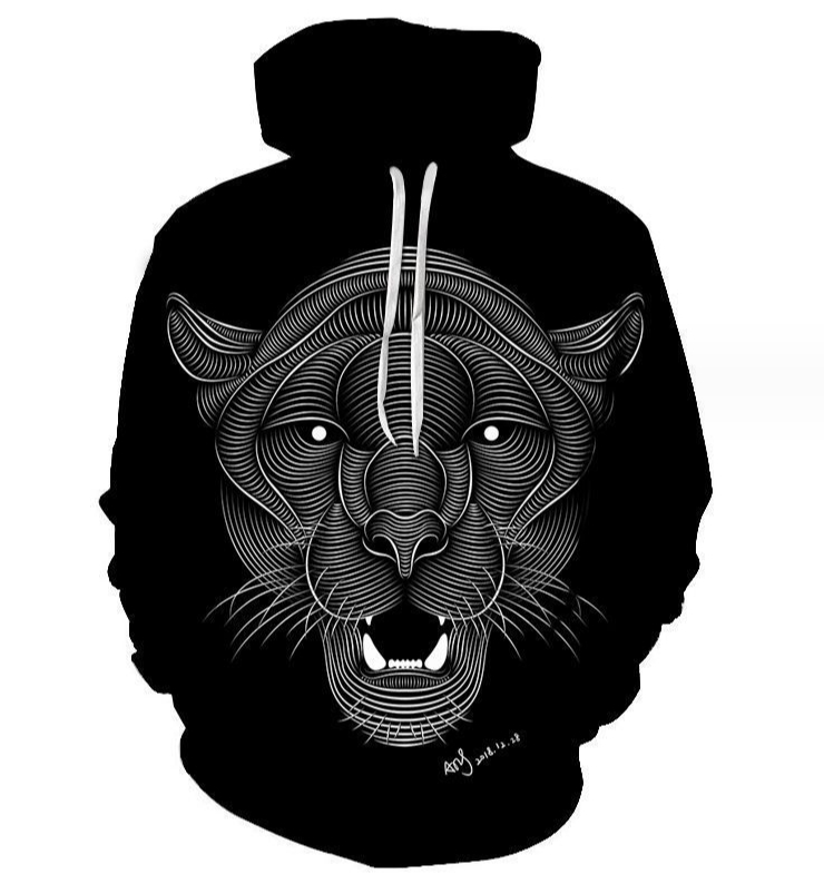 (Tiger 3D Printing)Hoodie Sweatshirt Men Women Pullover Hoody Tops Casual Sportswear Tops