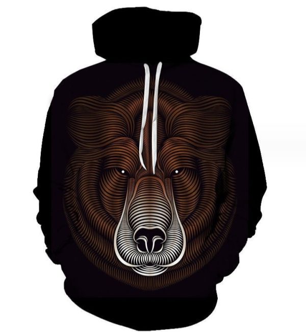 3D printing hoodie all over printing design 3d hoodies