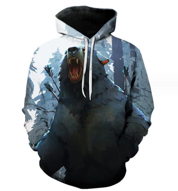 (Polar Bear)3D printed Sublimate Hoodie sweater