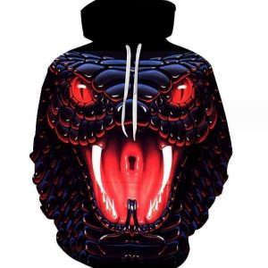 New Fashion Casual 3D Printed Hoodies From Men(Cobra)