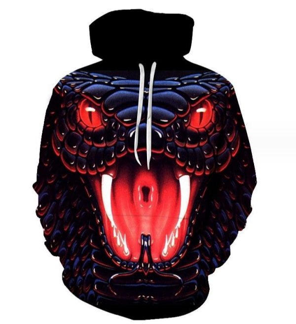 New Fashion Casual 3D Printed Hoodies From Men(Cobra)