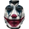 Quick Dry Lightweight Hooded Sweatshirts Personalized Cosplay Hoodies(Clown)