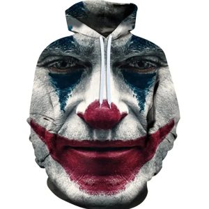 Quick Dry Lightweight Hooded Sweatshirts Personalized Cosplay Hoodies(Clown)