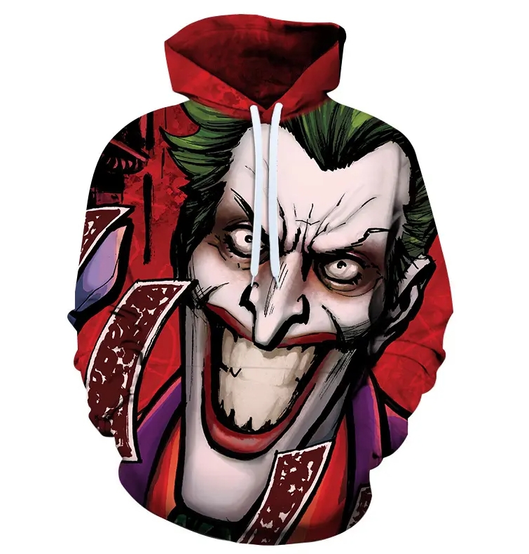 (The Joker)3D Printed Hoodies for Men High Quality Oversize Pullover