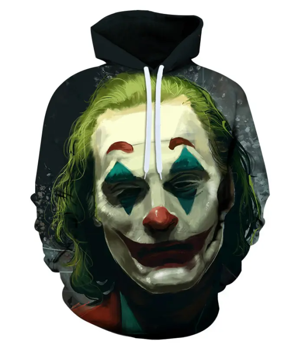 (The Green Joker)High Quality Pullover Hoodies For Men Sublimation Hoodies