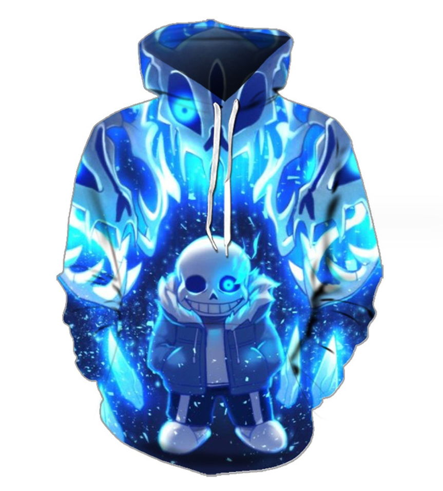 Skull 3D Printed Hoodies for Men Horror 3D Printing From Men Casual Fashion Funny Oversized Pullover