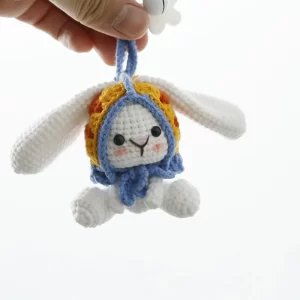 crochet knit keychain crochet keychain custom crochet bunny rabbit