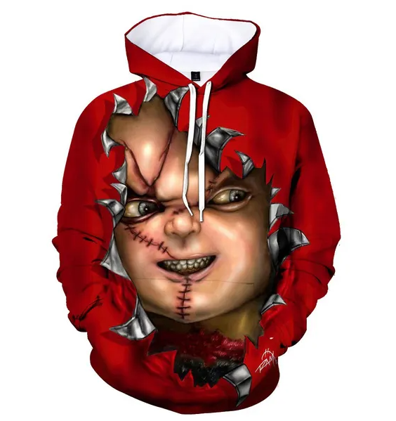 3d Digital Printing Sweater Full Zipper Cosplay Peripheral Hoodie Sweatshirt Pullover