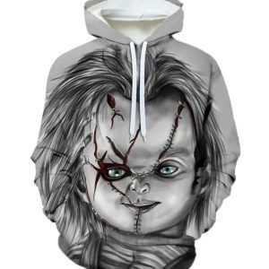 Men's Long Sleeve 3D Digital Printing Pullover Sweatshirt Hoodie Baseball Uniform(Grey)