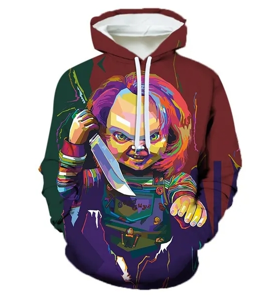 Polyester Hoodie 3D Printing Oversized Hoodie Men Sweatshirt Unisex(The Joker)