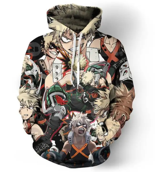 (cartoon Naruto)polyester anime hoodies men sublimation hoodies polyester