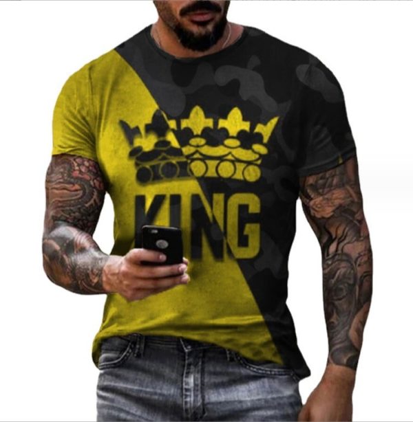 T-Shirt Round neck Graphic Shirts for men