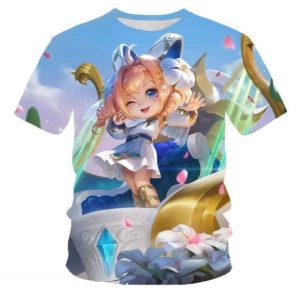 Summer Japanese manga anime character T-shirt 100% polyester mesh fabric 3d printed t-shirts