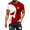 New Men's t.shirts high fashion polyester printing tee shirt