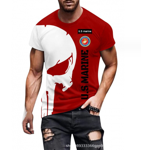 New Men's t.shirts high fashion polyester printing tee shirt