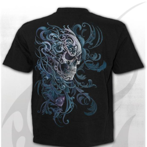 Summer Casual Round Neck Tshirt Custom Graphic Print Skull T Shirt Men