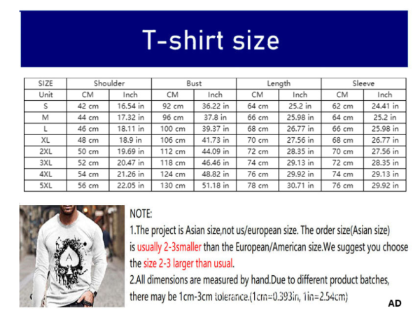 Men's T-shirt Fashion 3D Printing Street Trend Round Neck Long Sleeve (Masked Skull)